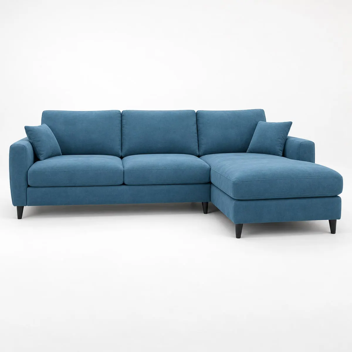 ecksofa Ecksofa mit Bettfunktion und Bettkasten lagunen blau Microfaser von POCO als Studioaufnahme