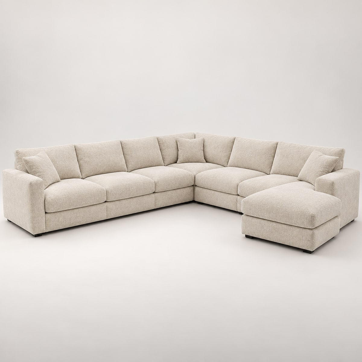 ecksofa Ecksofa elfenbein Microfaser von POCO als Studioaufnahme